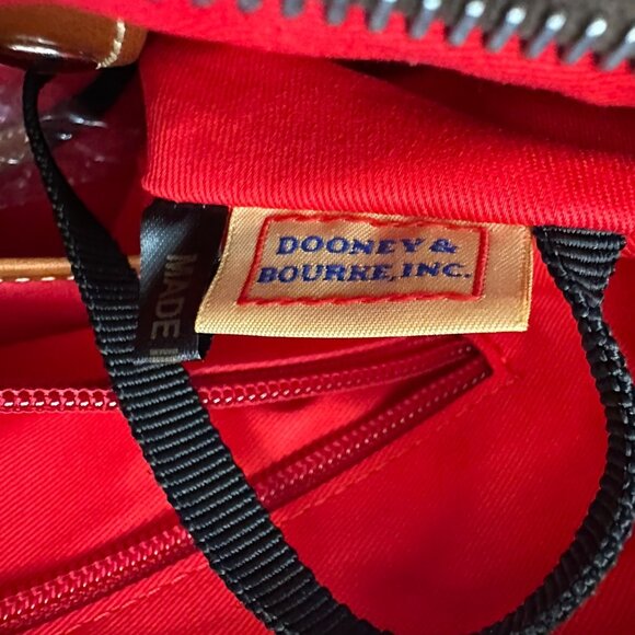 Dooney & Bourke Shoulder Bag Navy Blue Brown Leather Wallet Set Harrison Hobo - Picture 10 of 16